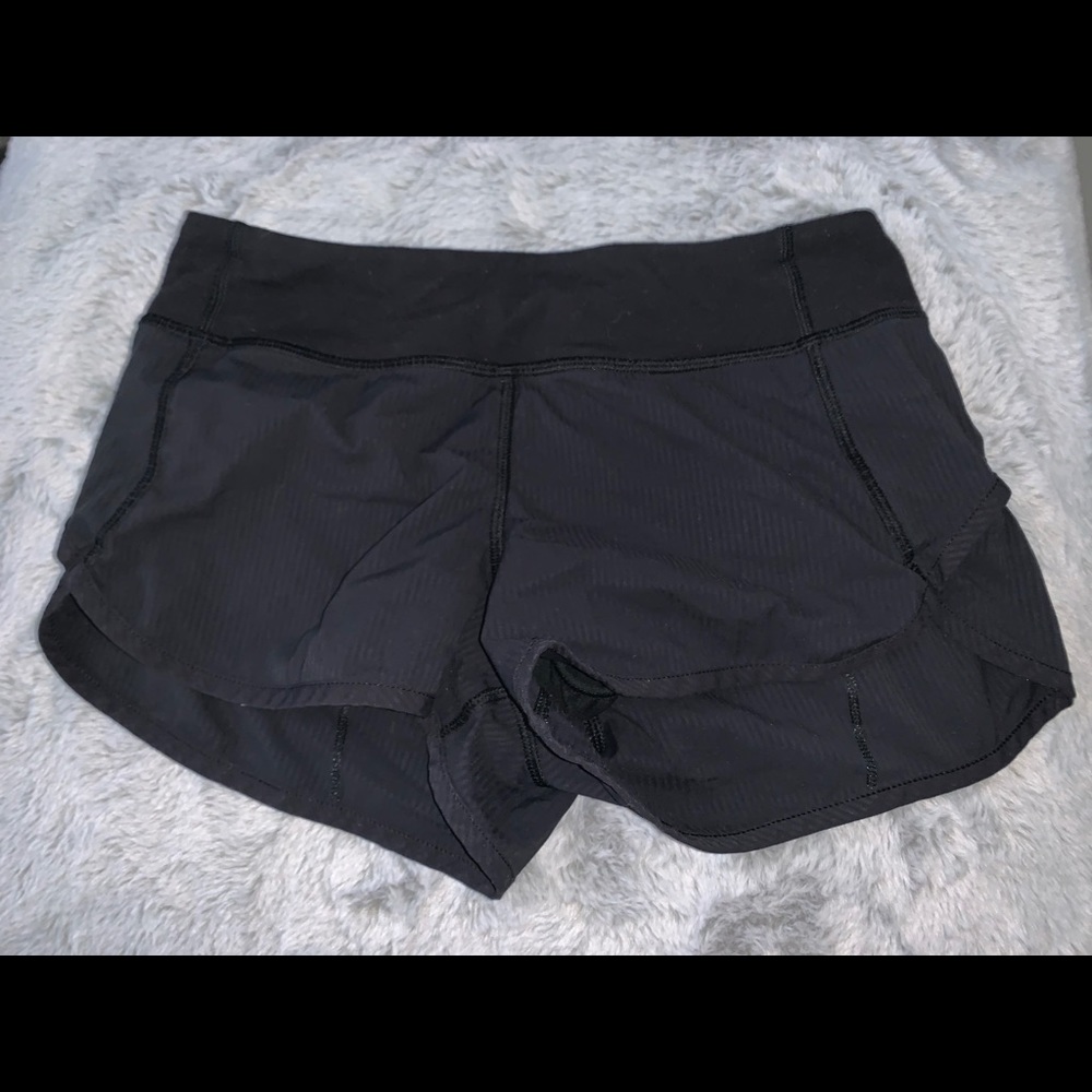 IVIVVA/LULULEMON Girls Black Speed Shorts